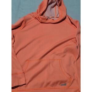 AVIA Orange Hoodie Lightweight Athletic Pullover with Kangaroo Pocket
